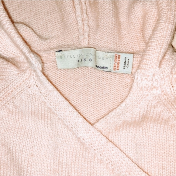 💕Host Pick💕Stella McCartney Pink, Wrap Sweater w/ Off-white 3D ears, 9m - Picture 4 of 6